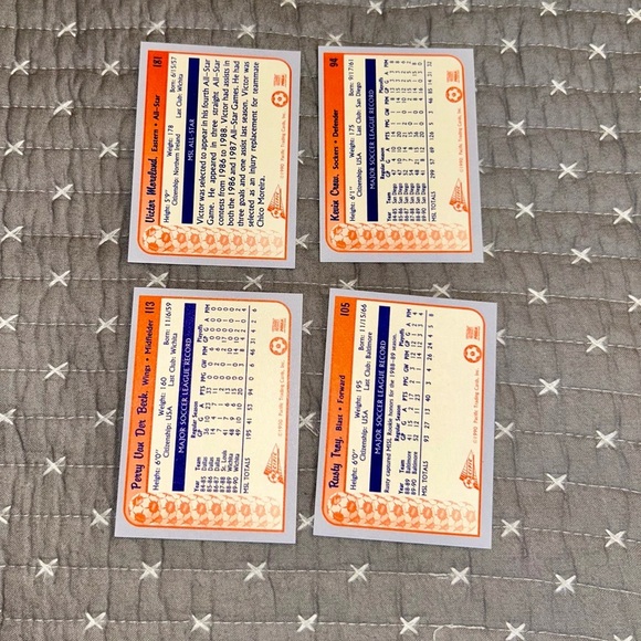 90’s Vintage All Star Soccer Trading Cards Set - Mint - Picture 5 of 7